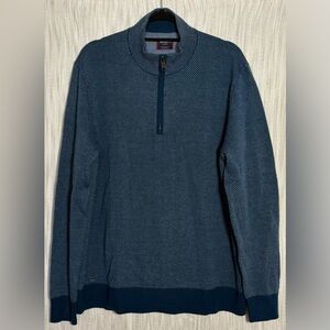 UNTUCKit Men's Teal Zip-Up Sweater